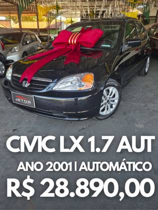 HONDA CIVIC 1.7 LX 16V GASOLINA 4P AUTOMÁTICO HONDA CIVIC 1.7 LX 16V GASOLINA 4P AUTOMÁTICO
